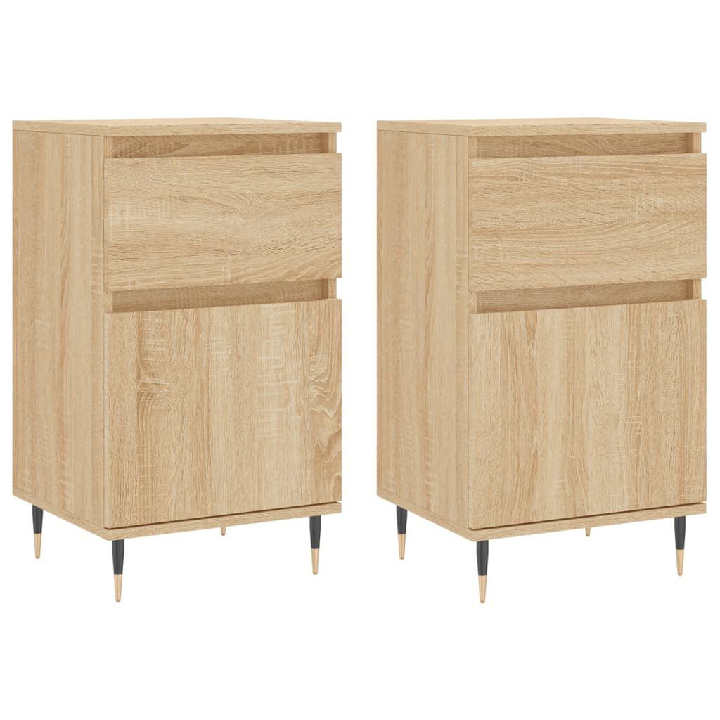 vidaXL Ντουλάπια 2 τεμ. Sonoma Δρυς 40x35x70 εκ. Επεξεργασμένο Ξύλο