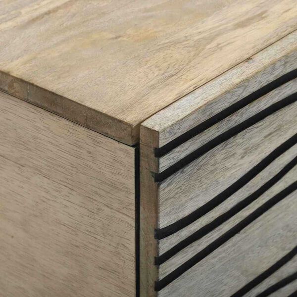 vidaXL Τραπεζάκι σαλονιού Άσπρο, Μαύρο 80 x 50 x 40 cm
