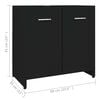 vidaXL Ντουλάπι Νιπτήρα Μαύρο 60 x 33 x 61 εκ. από Επεξ. Ξύλο