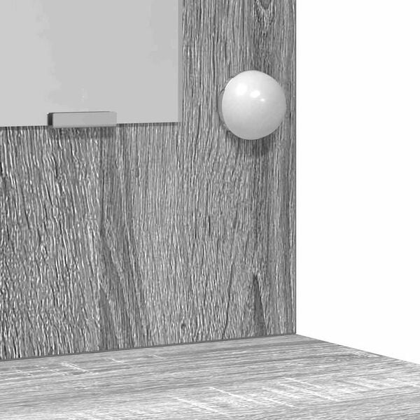 vidaXL Τραπέζι περιποίησης με συρτάρι 3 pcs Γκρι 50 x 41 x 135 εκ