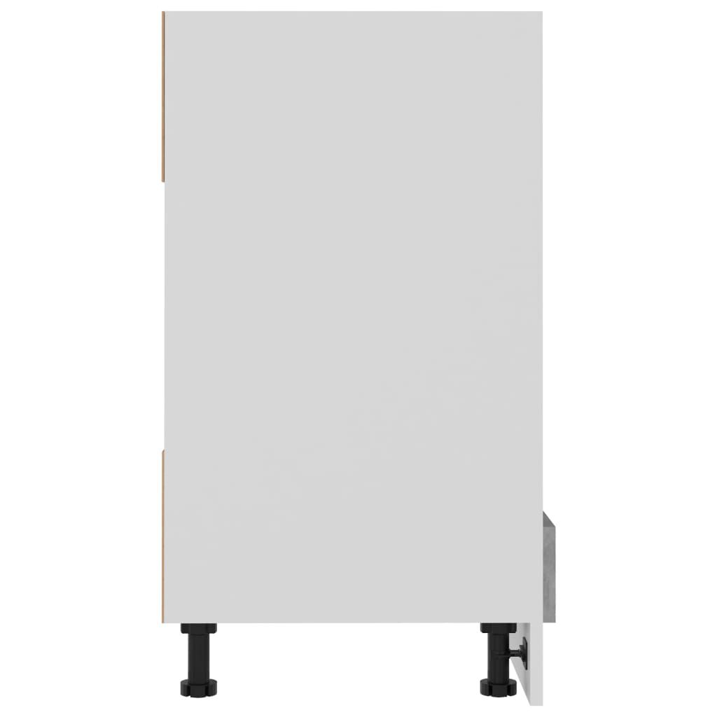 vidaXL Ντουλάπι για Φούρνο Lyon Γκρι Σκυροδέματος 60x46x81,5 εκ