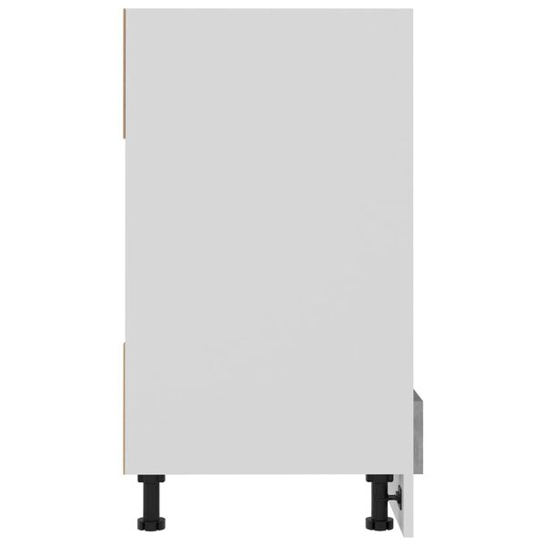 vidaXL Ντουλάπι για Φούρνο Lyon Γκρι Σκυροδέματος 60x46x81,5 εκ