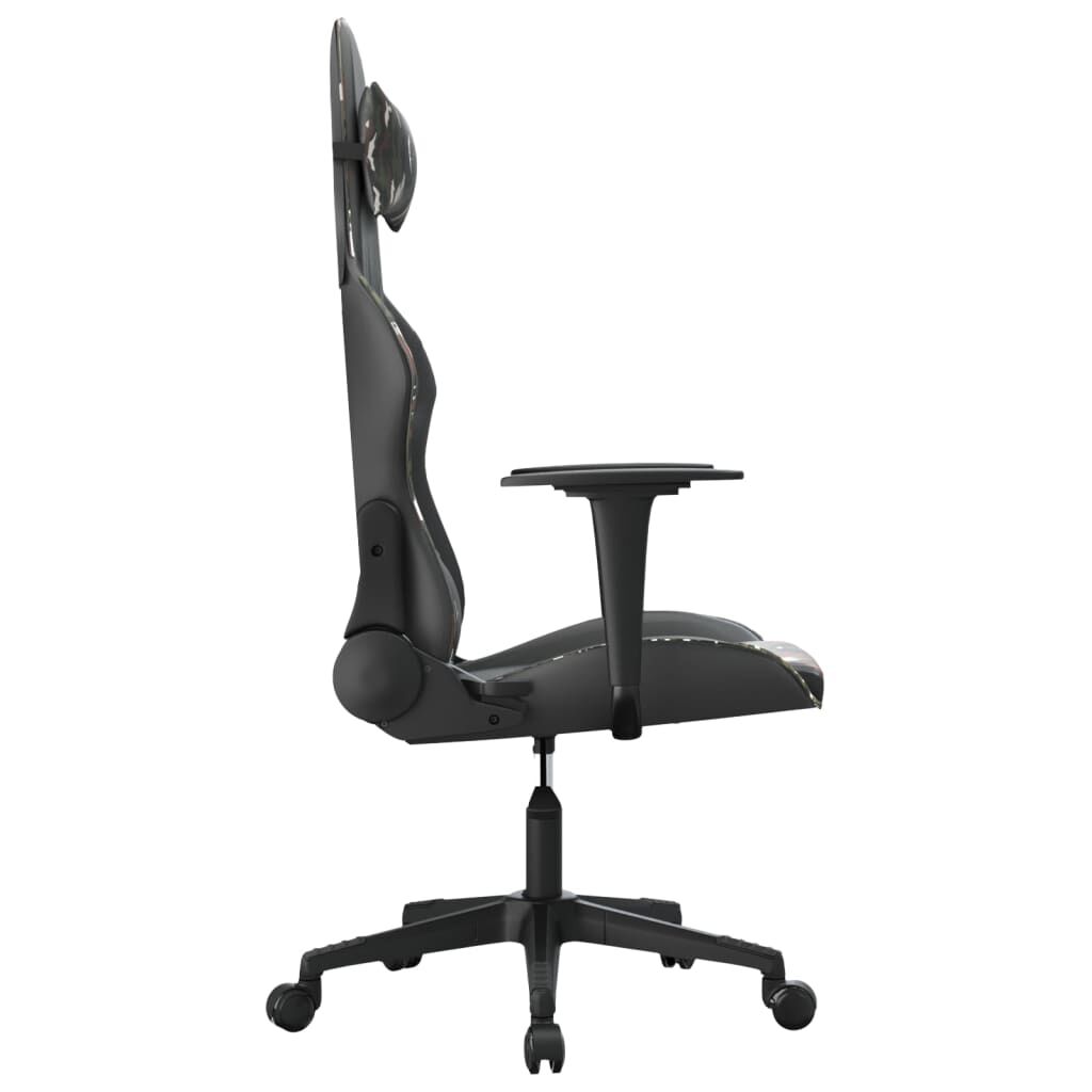 vidaXL Καρέκλα Gaming Μασάζ Μαύρο/Παραλλαγή από Συνθετικό Δέρμα