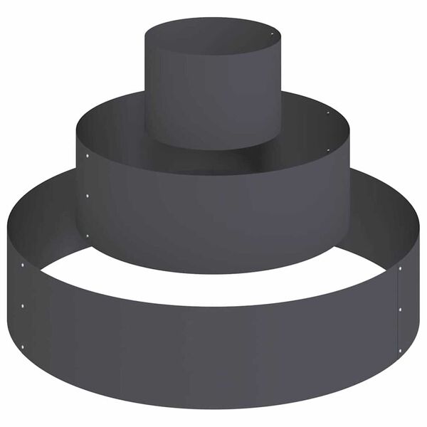 vidaXL Γλάστρα Κήπου Ανθρακί 90 x 90 x 20 εκ Ατσάλι