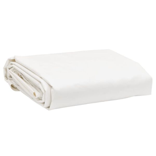 vidaXL Μουσαμάς Λευκός 1 x 2,5 μ. 650 γρ./μ²