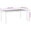 vidaXL Τραπεζαρία Κήπου 180 x 90 x 75 εκ. από Μασίφ Ξύλο Ακακίας