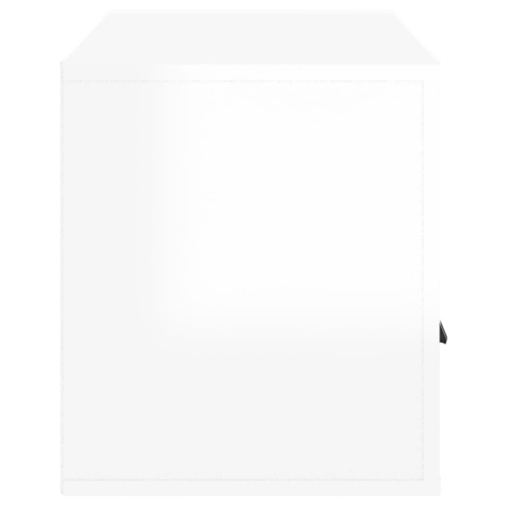 vidaXL Έπιπλο Τηλεόρασης Γυαλ. Λευκό 100x35x40 εκ. Επεξεργασμένο Ξύλο