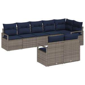 vidaXL &Sigma;&epsilon;&tau; &Kappa;&alpha;&nu;&alpha;&pi;έ 8 pcs &Gamma;&kappa;&rho;&iota; &sigma;&upsilon;&nu;&theta;&epsilon;&tau;&iota;&kappa;ό &rho;&alpha;&tau;ά&nu;