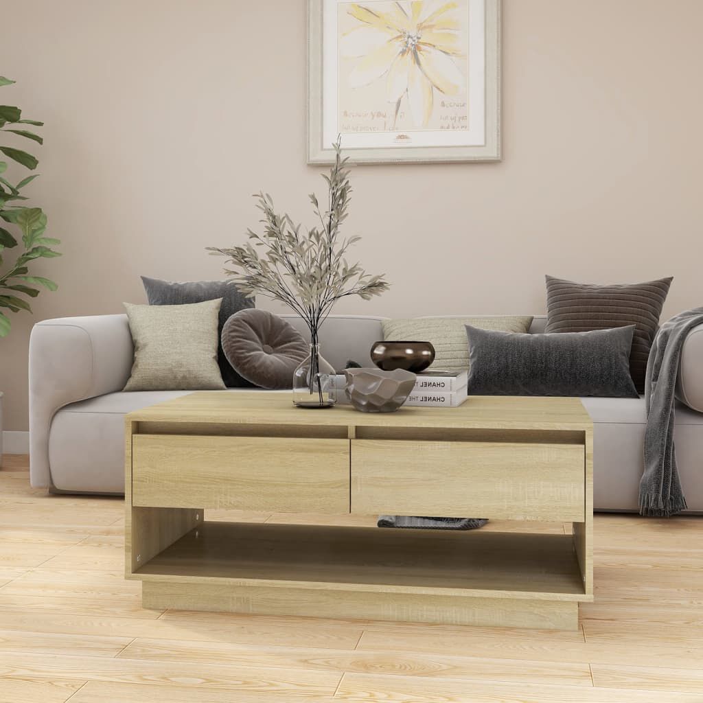 vidaXL Τραπεζάκι Σαλονιού Sonoma Δρυς 102,5x55x44 εκ. Επεξ. Ξύλο