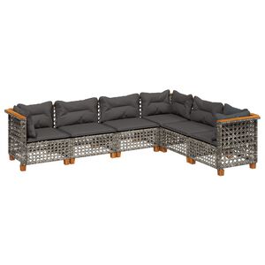 vidaXL &Sigma;&alpha;&lambda;ό&nu;&iota; &Kappa;ή&pi;&omicron;&upsilon; 6 &Tau;&epsilon;&mu;&alpha;&chi;ί&omega;&nu; &alpha;&pi;ό &Gamma;&kappa;&rho;&iota; &Sigma;&upsilon;&nu;&theta;&epsilon;&tau;&iota;&kappa;ό &Rho;&alpha;&tau;ά&nu; &mu;&epsilon; &Mu;&alpha;&xi;&iota;&lambda;ά&rho;&iota;&alpha;