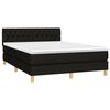 vidaXL &Kappa;&rho;&epsilon;&beta;ά&tau;&iota; Boxspring &mu;&epsilon; &Sigma;&tau;&rho;ώ&mu;&alpha; & LED &Mu;&alpha;ύ&rho;&omicron; 140x190 &epsilon;&kappa;. &Upsilon;&phi;&alpha;&sigma;&mu;ά&tau;&iota;&nu;&omicron;