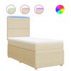 vidaXL &Kappa;&rho;&epsilon;&beta;ά&tau;&iota; Boxspring &mu;&epsilon; &Sigma;&tau;&rho;ώ&mu;&alpha; &Kappa;&rho;&epsilon;&mu; 90x200 &epsilon;&kappa;.&Upsilon;&phi;&alpha;&sigma;&mu;ά&tau;&iota;&nu;&omicron;