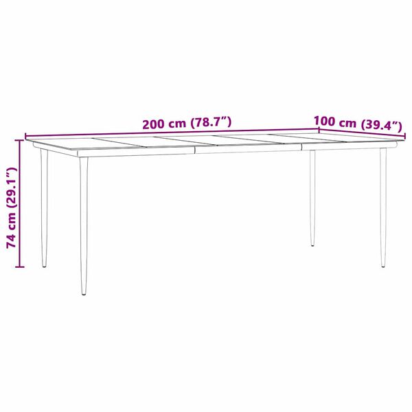 vidaXL Σετ τραπεζαρίας 7 pcs Ανοιχτό γκρι Πολυ ράταν