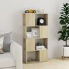 vidaXL Βιβλιοθήκη/Διαχωριστικό Χώρου Sonoma Δρυς 60x24x124,5εκ Μοριοσ.