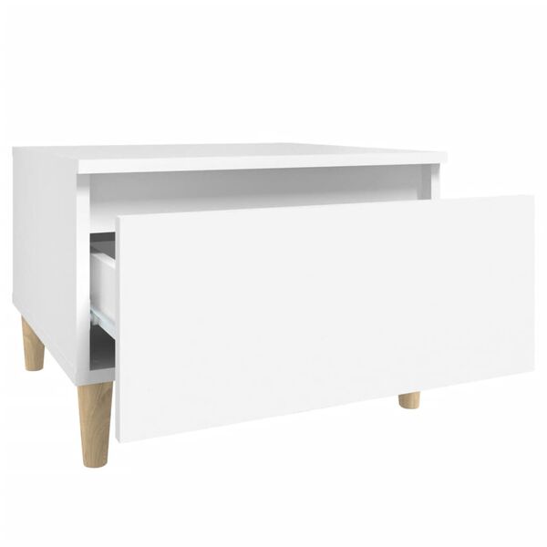 vidaXL Βοηθητικό Τραπέζι Λευκό 50 x 46 x 35 εκ. από Επεξεργασμένο Ξύλο