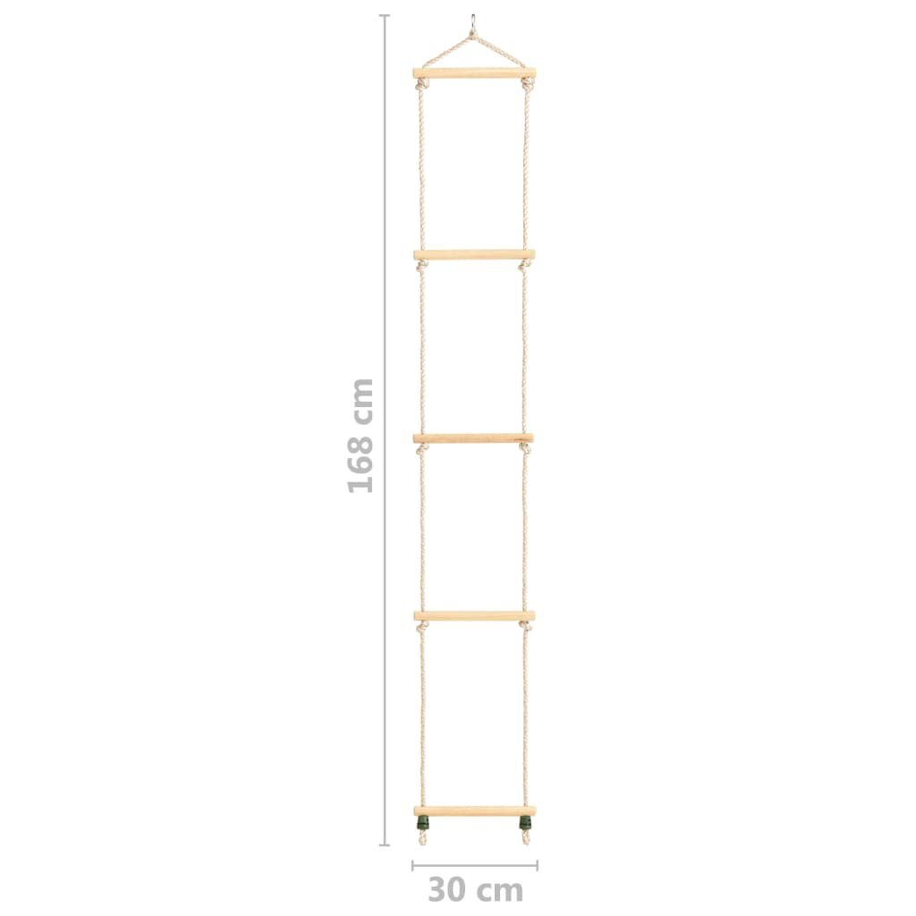 vidaXL Ανεμόσκαλα Παιδική 30 x 168 εκ. Μασίφ Ξύλο και Πολυαιθυλένιο