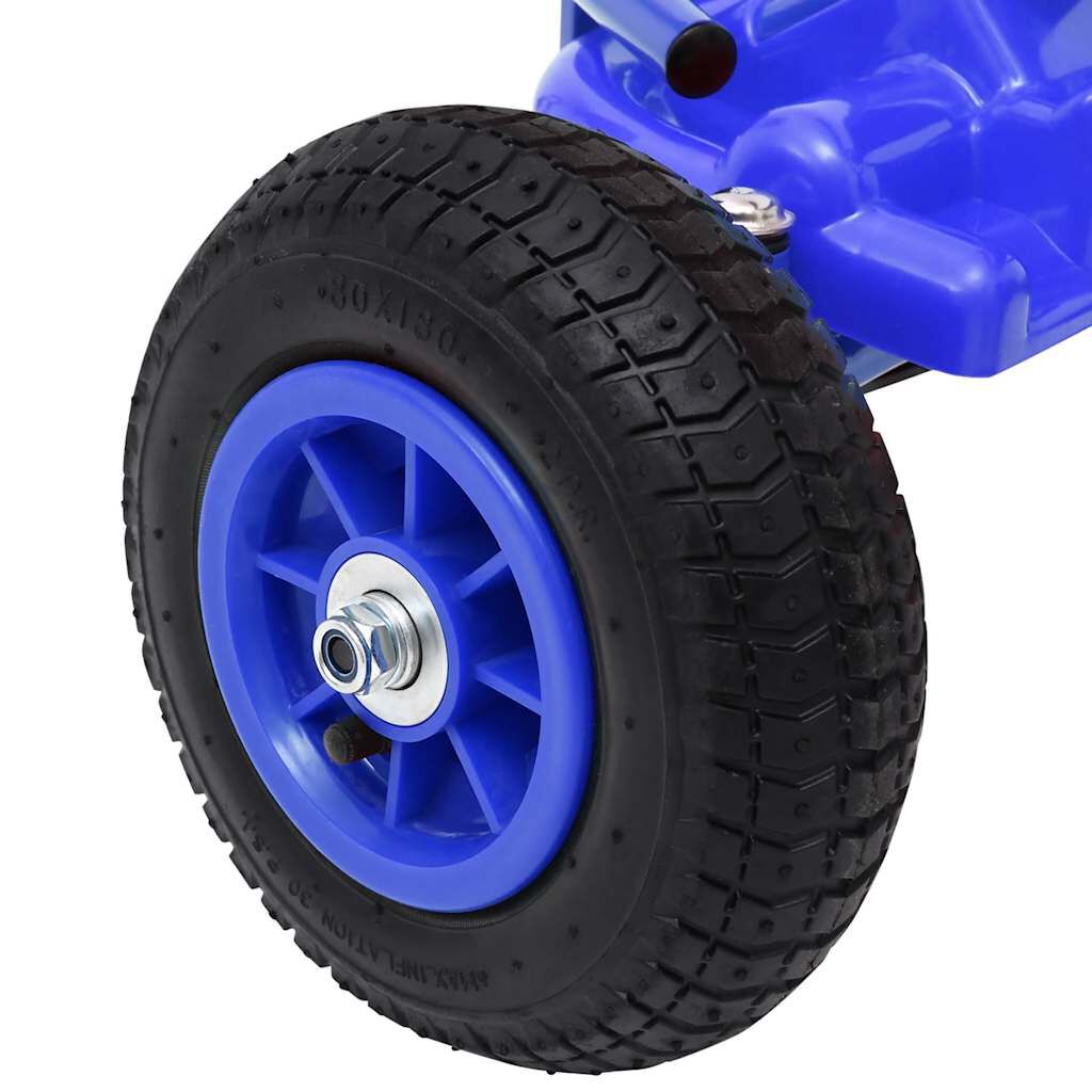 vidaXL Go Kart με Πετάλια και Λάστιχα Πεπιεσμένου Αέρα Μπλε
