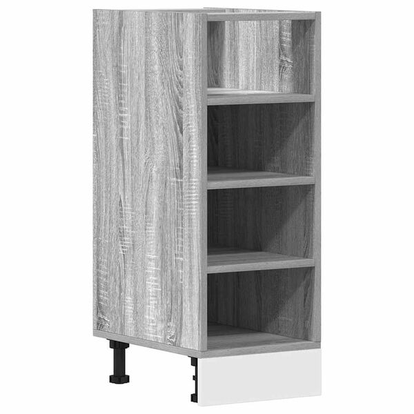 vidaXL Ντουλάπι κάτω Riga μέρος Γκρι Sonoma 30x44,5x81,5cm