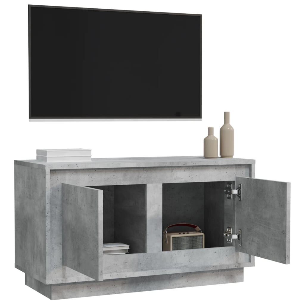 vidaXL Έπιπλο Τηλεόρασης Γκρι Σκυρ. 80x35x45 εκ. Επεξ. Ξύλο