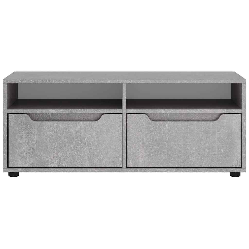 vidaXL ντουλάπι τηλεόρασης VISNES Γκρι μπετόν 100x40x38 cm