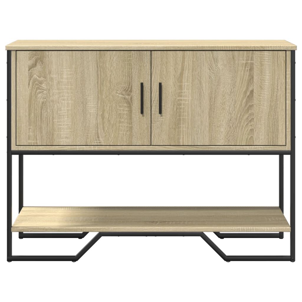 vidaXL Τραπέζι Κονσόλα Sonoma Δρυς 100x35x74,5 εκ. Επεξεργασμένο Ξύλο