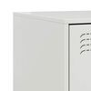 vidaXL Κομοδίνο Λευκό 34,5 x 39 x 44 εκ. από Χάλυβα