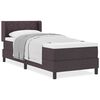 vidaXL Κρεβάτι box spring με στρώμα με στρώμα Σκούρο Καφέ 80 x 200 cm