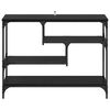 vidaXL Τραπέζι κονσόλας Μαύρη Οξυά 100 x 30 x 75 εκ Επεξεργασμένο ξύλο