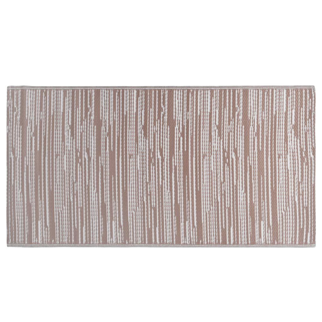 vidaXL Χαλί εξωτερικού χώρου ARAKIL καφέ 80x150 cm PP
