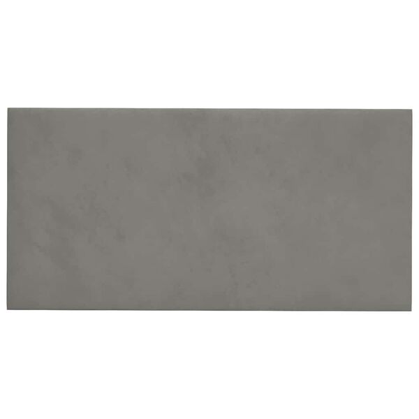 vidaXL Πάνελ Τοίχου 12 τεμ. Ανοιχτό Γκρι 30x15 εκ. 0,54 μ² Βελούδινα