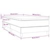 vidaXL &Kappa;&rho;&epsilon;&beta;ά&tau;&iota; Boxspring &mu;&epsilon; &Sigma;&tau;&rho;ώ&mu;&alpha; &Kappa;&rho;&epsilon;&mu; 90x200 &epsilon;&kappa;.&Upsilon;&phi;&alpha;&sigma;&mu;ά&tau;&iota;&nu;&omicron;