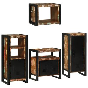 vidaXL &Sigma;&epsilon;&tau; &Epsilon;&pi;ί&pi;&lambda;&omega;&nu; &Mu;&pi;ά&nu;&iota;&omicron;&upsilon; 4 &tau;&mu;&chi;. &Pi;&omicron;&lambda;ύ&chi;&rho;&omega;&mu;&omicron; 55 x 35 x 60 &epsilon;&kappa;.
