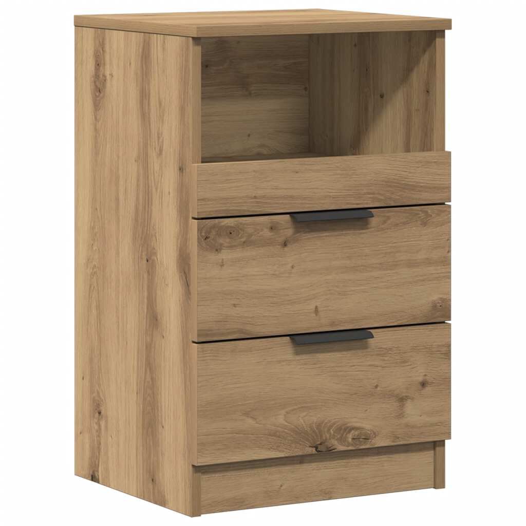 vidaXL Κομοδίνο Αρτισιανή Δρυς 40x36x65 εκ. από Επεξεργασμένο Ξύλο