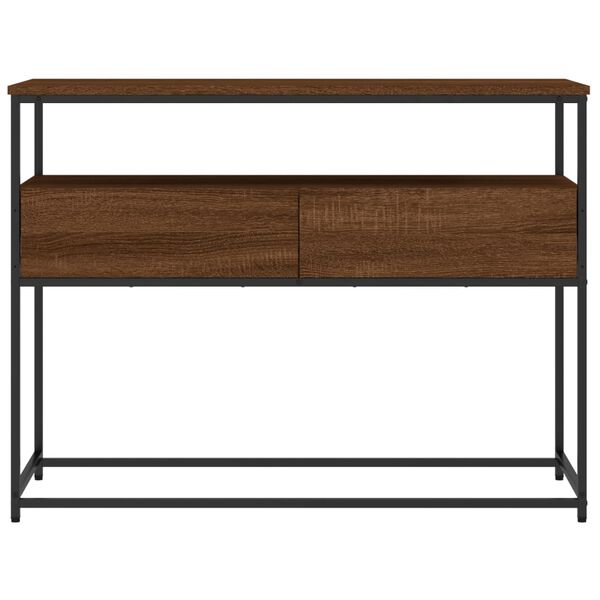vidaXL Τραπέζι Κονσόλα Καφέ Δρυς 100x40x75 εκ. Επεξεργασμένο Ξύλο