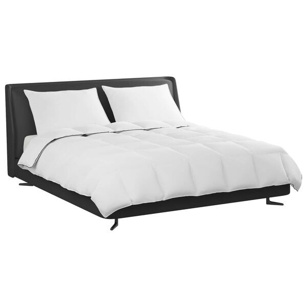 vidaXL Χειμερινό Παπλωματοθήκη με μαξιλάρι 3 pcs Λευκό Φτέρος