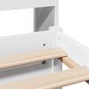 vidaXL Κρεβάτι Βιβλιοθήκη Χωρίς Στρώμα Λευκό 75x190 εκ Μασίφ Πεύκο