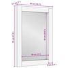 vidaXL Καθρέφτης Ανοιχτό καφέ 57 x 70 x 3 εκ Μασίφ ξύλο μάνγκο