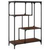 vidaXL Βιβλιοθήκη Καφέ Δρυς 81 x 36 x 115 εκ. Επεξεργ. Ξύλο / Ατσάλι