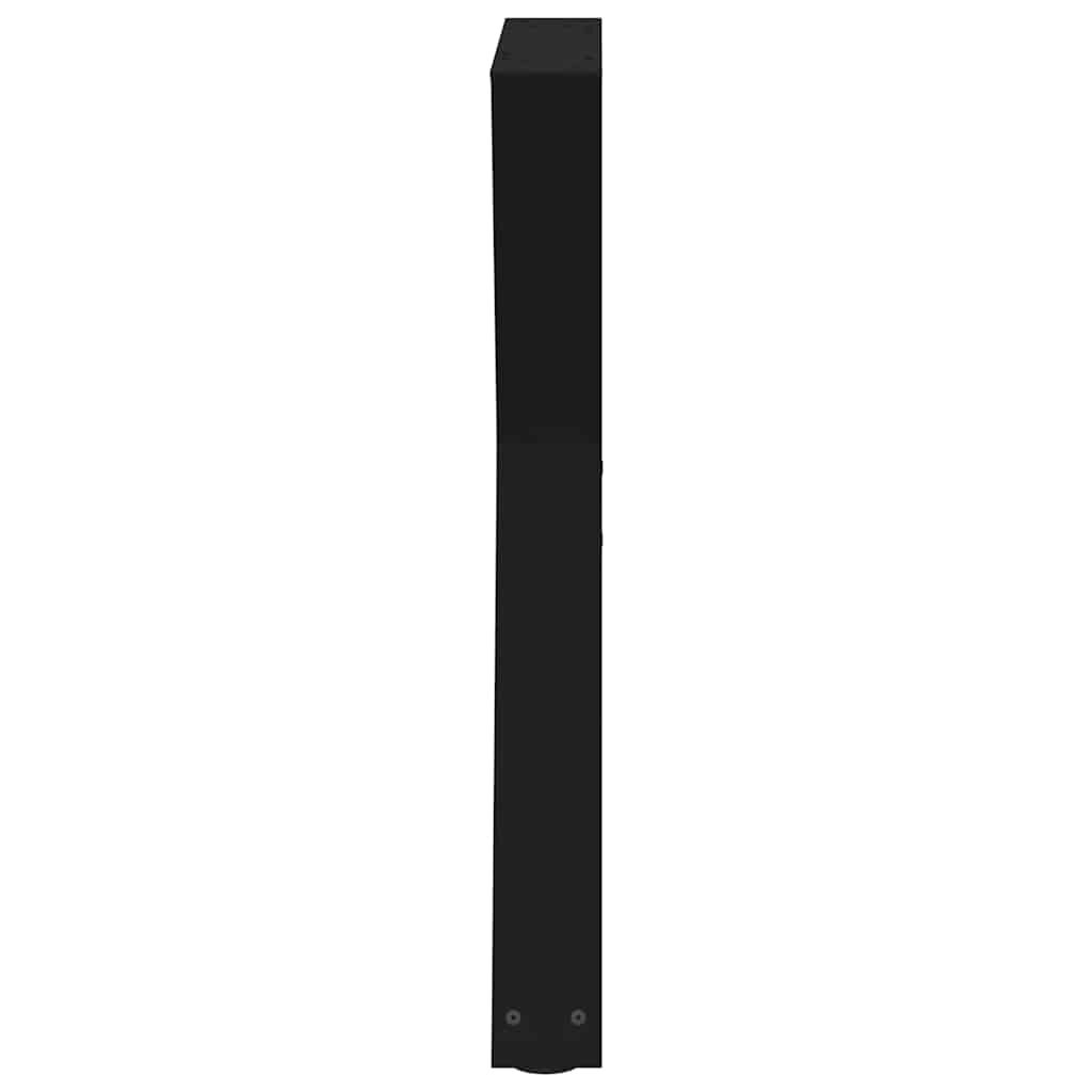 vidaXL Πόδια Τραπεζαρίας 2 τεμ. Μαύρο 80x(72-73,3) εκ. Ατσάλι