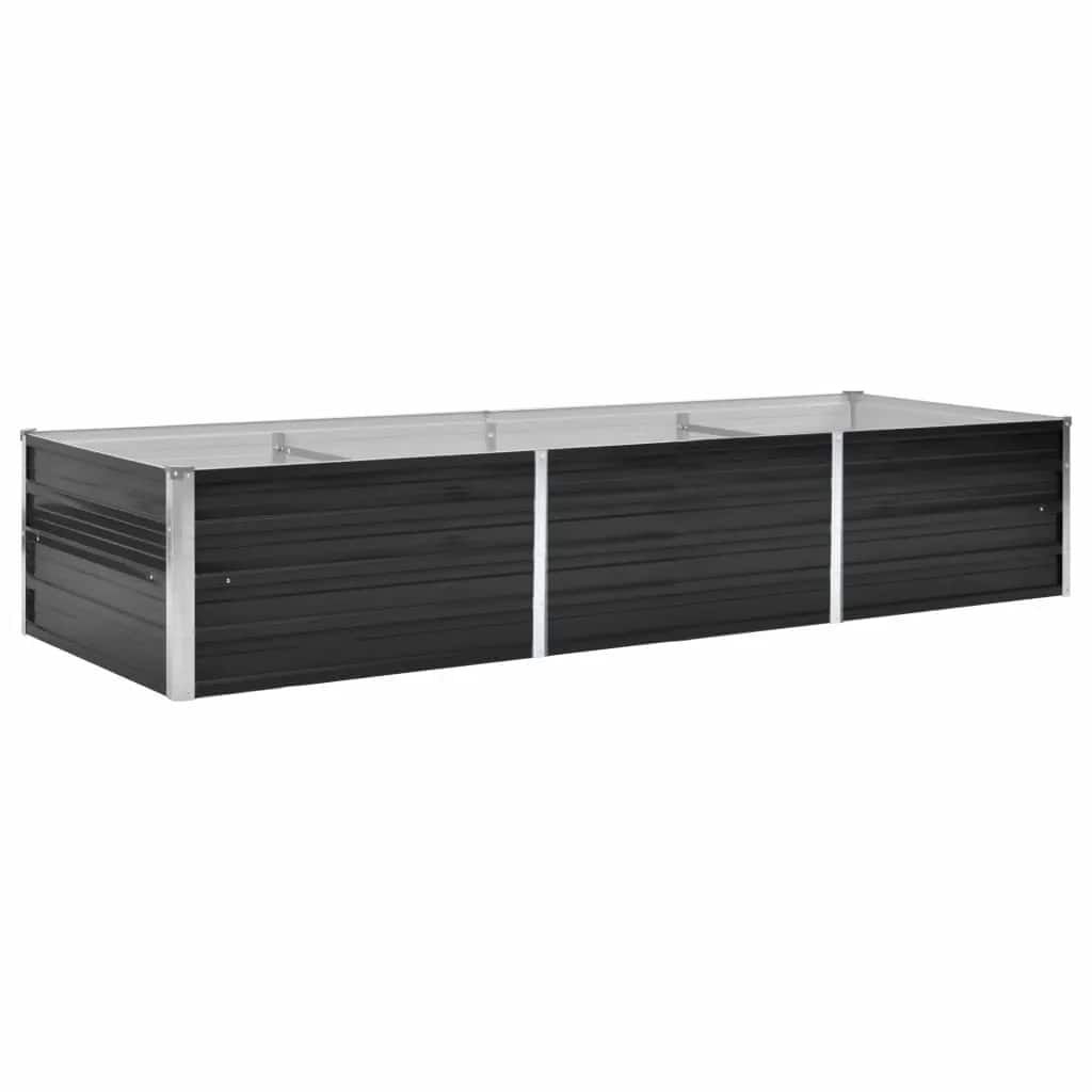 vidaXL Ζαρντινιέρα Υπερυψωμένη Ανθρακί 240x80x45 εκ. Γαλβαν. Χάλυβας