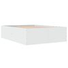 vidaXL Πλαίσιο Κρεβατιού Λευκό 140 x 190 εκ. Επεξεργασμένο Ξύλο