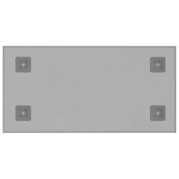 vidaXL Πίνακας Επιτοίχιος Μαγνητικός Λευκός 40 x 20 εκ. Ψημένο Γυαλί