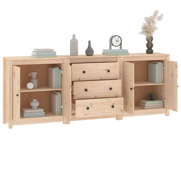vidaXL Συρταριέρα 210x35x80 εκ. από Μασίφ Ξύλο Πεύκου