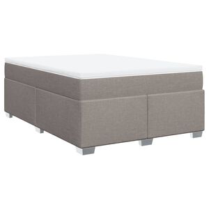 vidaXL &Kappa;&rho;&epsilon;&beta;ά&tau;&iota; Boxspring &mu;&epsilon; &Sigma;&tau;&rho;ώ&mu;&alpha; Taupe 140x200 &epsilon;&kappa;. &Upsilon;&phi;&alpha;&sigma;&mu;ά&tau;&iota;&nu;&omicron;