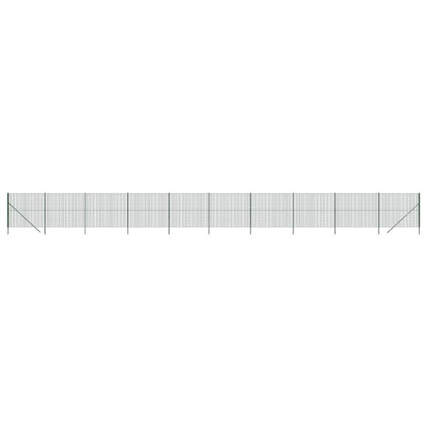 vidaXL Συρματόπλεγμα Περίφραξης Πράσινο 2,2x25 μ. Γαλβανισμένο Ατσάλι