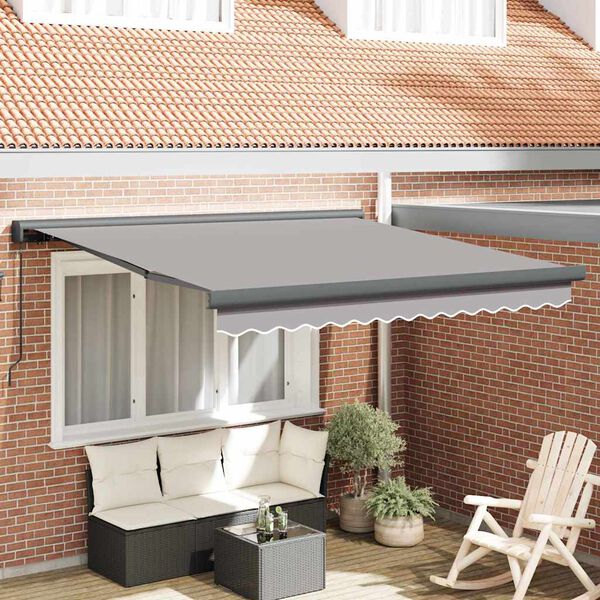 vidaXL Σκηνίτσα Αναδιπλούμενη Ανοιχτό γκρι 300 x 250 εκ