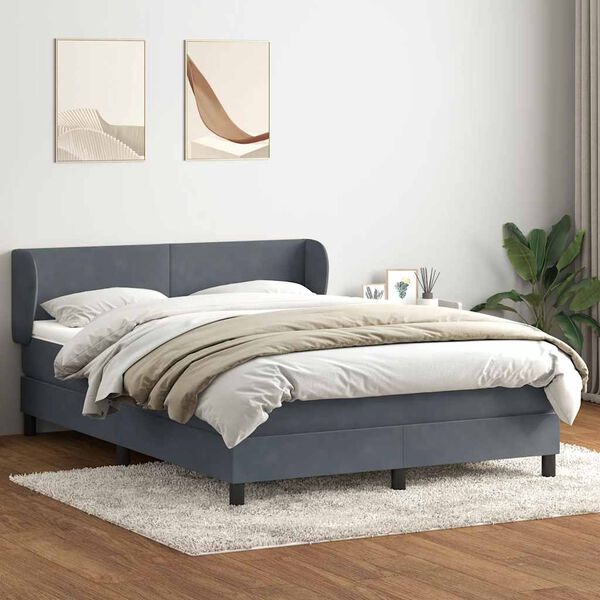vidaXL &Kappa;&rho;&epsilon;&beta;ά&tau;&iota; Boxspring &mu;&epsilon; &Sigma;&tau;&rho;ώ&mu;&alpha; &Sigma;&kappa;&omicron;ύ&rho;&omicron; &Gamma;&kappa;&rho;&iota; 140x210 &epsilon;&kappa;. &Beta;&epsilon;&lambda;&omicron;ύ&delta;&iota;&nu;&omicron;
