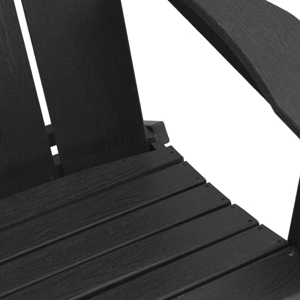 vidaXL Σετ 3 Τεμαχίων Κήπου Μαύρο HDPE