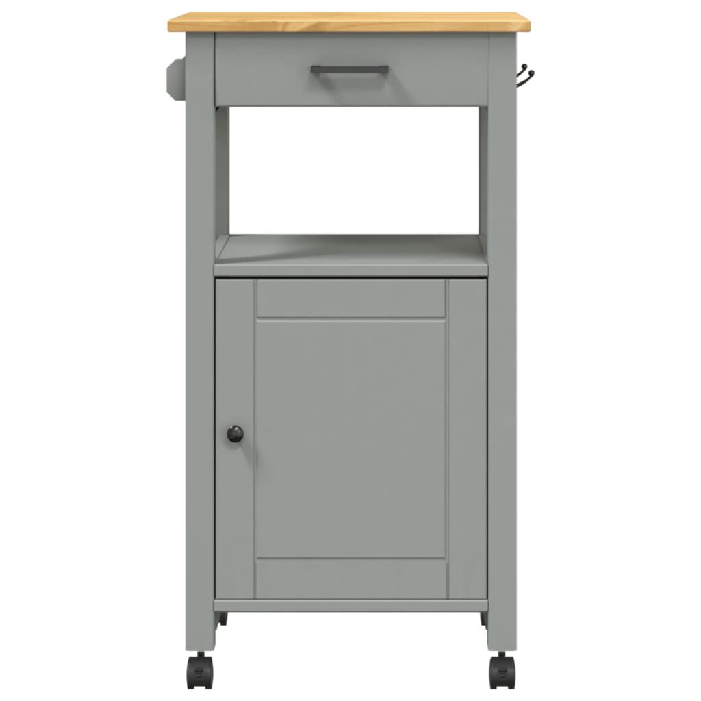 vidaXL Τρόλεϊ Κουζίνας MONZA 48x40x90 εκ. από Μασίφ Ξύλο Πεύκου