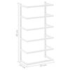 vidaXL Βάση για Πετσέτες Επιτοίχια Λευκή 24 x 12 x 48 εκ. Ατσάλινη